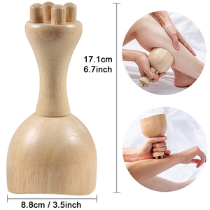 Alat pemijat tubuh drainase limfatik, tongkat rol papan kerok kayu profesional Maderoterapia set alat pembentuk tubuh - Product Image 4