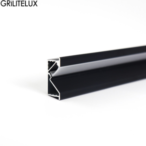 Led nhôm hồ sơ lõm dẫn Dải khuếch tán 45 độ xiên chiếu sáng ẩn dẫn dưới ánh sáng nội các - Product Image 6