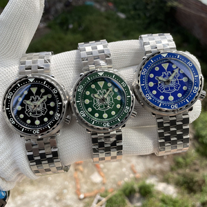 Nouveauté 2021 ! Montre de plongée de luxe pour homme avec cadran noir SD1975P Mouvement japonais NH35 300M étanche avec logo entièrement lumineux - Product Image 6