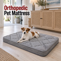 Matelas orthopédique pour chien avec une hauteur de 8 cm et une housse extérieure matelassée amovible pour les collections de marques privées