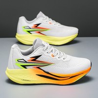 Chaussures de course pour hommes et femmes, respirantes, légères, athlétiques, antidérapantes, absorbant les chocs, tige en maille, semelle flexible, confortables, US15