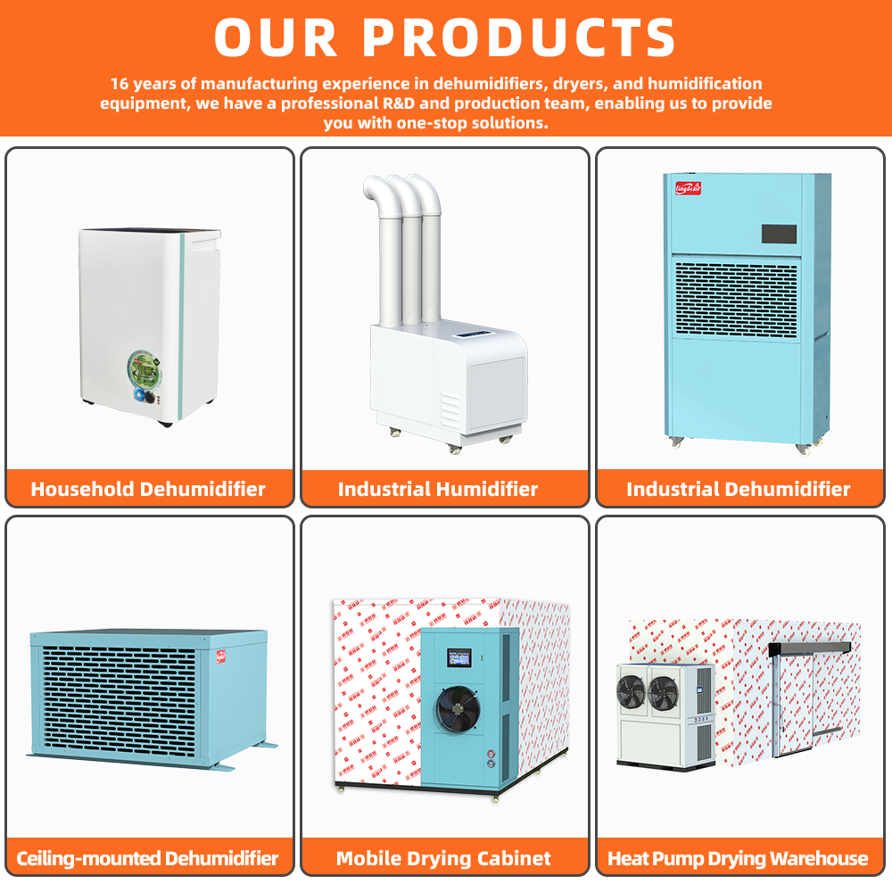 New Indoor Grow Room Dehumidifier 198L/D Industrial Grade Greenhouse Humidity Control System Hydroponics Agricultural Farm 220V · image 5
