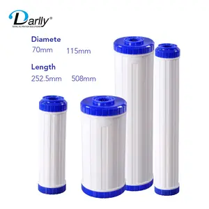 Reusable 10 Inch Ion Exchange Resin Media Filter Cartridges Refillable Activated Carbon Water Filters Shells With Standard Size