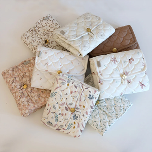 Pieghevole trapuntato in cotone organico trapuntato impermeabile fasciatoio da viaggio per <span class=keywords><strong>neonati</strong></span> - Product Image 2