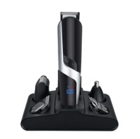 Nouveauté : Tondeuse électrique domestique GK-980, alimentation USB, étanche IPX7, charge rapide, acier inoxydable, affichage numérique LED