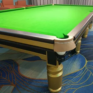 Luxury International Standard 12 Ft Snooker Table Solid Wood Slate Snooker Table For Sale