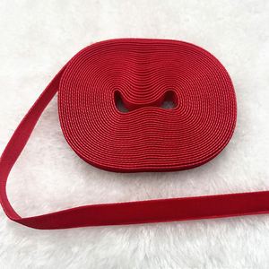 ริบบิ้นกำมะหยี่สีสันสดใสคุณภาพสูงแบบหน้าเดียว ขนาดกว้าง 6-50 มม. สำหรับเสื้อผ้า ของตกแต่งบ้าน ของขวัญ ผ้าม่าน - Product Image 5