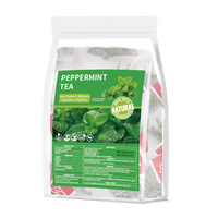 Sachets de thé à la menthe poivrée 100% naturels, feuilles de menthe séchées naturelles, tisane sans caféine pour le soutien digestif, 2g*30 sachets