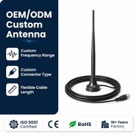 Antenne industrielle 4G LTE 700-2700 MHz à montage magnétique, antenne omnidirectionnelle à gain élevé 5 dBi avec connecteur fileté, personnalisable OEM