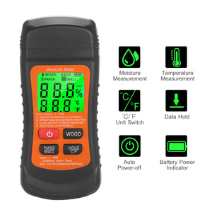 Wood Moisture Meter Digital Display ZN-MT02 For Wood Paper Wall Temperature Measurement - Product Image 1