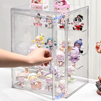Présentoir en acrylique haute clarté boîte aveugle organisateur pour Anime objets de collection Mini figurines porte-Badge modèle vitrine armoire