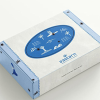 Boîtes en carton ondulé E-flute personnalisées, écologiques, avec fentes, doublées d'éponge, fermeture magnétique, pelliculage mat, pour vêtements modernes