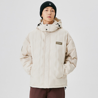 Blouson d'hiver matelassé à capuche pour homme, col montant, fermeture éclair intégrale, cordon de serrage, décontracté, grandes tailles et coupes oversize 6XL 7XL