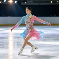 Costume de patinage artistique blanc à plumes, manches longues en maille, dos profondement ouvert, jupe ornée de strass pour adultes et enfants, pour concours et spectacles de danse sur glace
