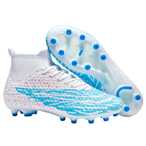 Chaussures de football montantes pour hommes et femmes, été, pointures 32-46, crampons TF AG, tige en PU, semelle extérieure en PVC, pour matchs étudiants/enfants - Product Image 1