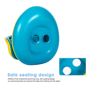 Joyee bébé flotteur de natation <span class=keywords><strong>bateau</strong></span> anneau de natation gonflable enfants auvent détachable piscine enfant cercle anneau de bain résistant au soleil - Product Image 3