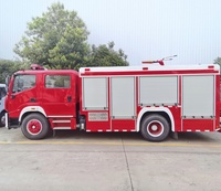 Nouveau camion de pompiers diesel 4x2 à conduite à droite EURO 5, véhicule de sauvetage incendie fabriqué en Chine, camion-citerne de sauvetage en milieu sauvage <3000L