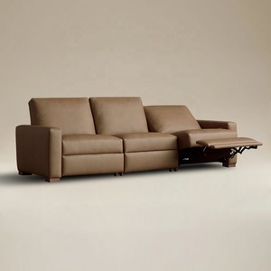 Muebles Modernos, Sofá de Cuero Reclinable Eléctrico de 3 Plazas <span class=keywords><strong>para</strong></span> Sala de Estar - Product Image 4