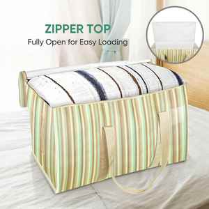 Bolsas de Almacenamiento Extra Grandes, Bolsas de Mudanza Resistentes con Cierre y Asas Reforzadas, Bolsa de Viaje Plegable Grande - Product Image 3