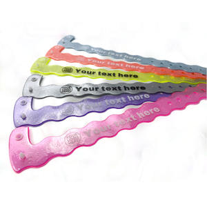 Customizable Soft PVC <strong>Wristbands</strong> Waterproof <strong>Vinyl</strong> ID Bracelets for Events, Parties, Festivals - Product Image 5