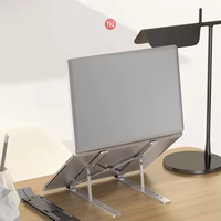 Support d'ordinateur portable en métal portable à hauteur réglable et imprimé de logo personnalisé Support d'ordinateur portable en aluminium Support réglable pour ordinateur portable