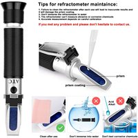 Réfractomètre de salinité portable 0-80 pour des tests de laboratoire et d'eau précis