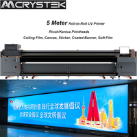 Imprimante UV hybride grand format automatique 5,2 m avec têtes Ricoh, rouleau de 5 mètres pour films de covering automobile, bannières et films de plafond