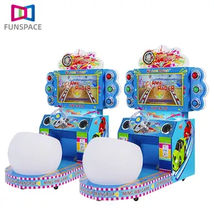 Muntautomaat Kinderen Aarcade Race Simulator Elektronische Video Games Machine Met Kinderen Stoel Voor Recreatie Center