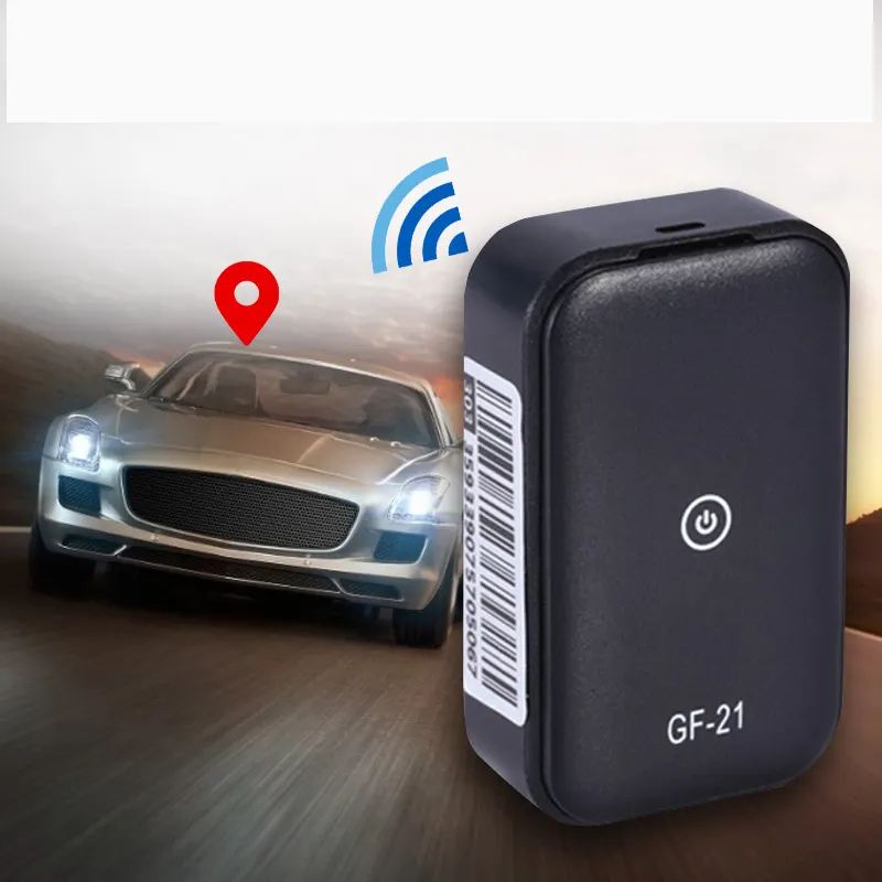 Localizador gf21 mini gravador ativado por voz, gps, espionagem, gravação de som em tempo real, wifi/gsm