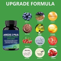AREDS 2 Plus Capsules molles vitaminées pour les yeux Lutéine Zéaxanthine Myrtille Lumière bleue Soutien de la vision Adulte