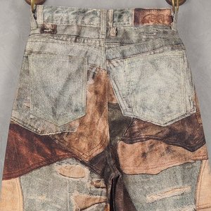 <span class=keywords><strong>Jeans</strong></span> da Uomo 100% Cotone Premium Stile Apocaliptico Wasteland |   Stampa Digitale 3D HD Diretta per Artigianato |   Supporto per modelli personalizzati OEM - Product Image 4