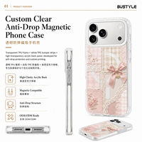 Coque de téléphone portable antichoc magnétique 360° en TPU+PC+TPE anti-jaunissement, design blindé, pour 16/17/18 Pro Max – Vente en gros