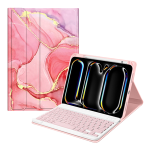 Étui de tablette sur mesure avec clavier sans fil pour iPad Pro 11 2025 2024 M5 M4, étui folio magnétique en cuir PU pour commande en gros - Product Image 1