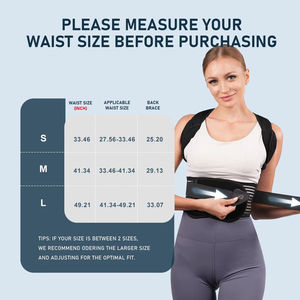 Ceinture de soutien dorsal pour femmes et hommes, très vendue, pour corriger la posture, offrant confort et alignement - Product Image 3