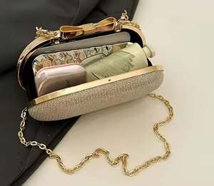 Sac bandouliere elegant style retro avec anse chaine impermeable fermeture eclair ideal pour les soirees Sacoche de soiree imper - Product Image 5