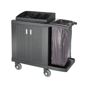 Chariot de ménage multifonctionnel de chambre d'amis de chariot de linge d'hôtel d'acier inoxydable - Product Image 2