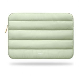 Housse d'ordinateur portable en nylon moelleux, style airbag, avec fermeture éclair, pour ordinateurs portables Mackbook, avec doublure en polaire - Product Image 4