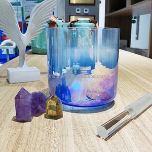 Cuenco de Cristal de Cuarzo Cósmico Q're para Meditación y Sanación, Degradado de Color, 432Hz/440Hz - Product Image 3