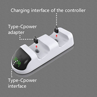 Station de charge pour manettes P5, chargeur double pour manettes P&S5 avec indicateur LED pour manettes de jeu PlayS&tation 5