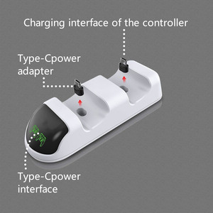 For P5 Controller Charging Station Dual P&S5 Joystick <b>Charger</b> Dock with LED Indicator Light for PlayS&tation 5 Game Controllers - Product Image 4