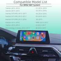 Système Linux 10.25 pouces sans fil CarPlay Android Auto lecteur multimédia de voiture pour BMW 1 2 3 4 5 6 7 série NBT Navigation