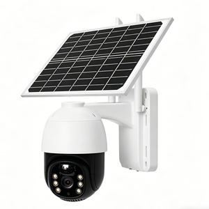 Cámara de Seguridad Solar de Bajo Consumo de 8W, 4MP, Diseño Moderno para Exteriores, Esférica, IR+6 LED Blancos, Velocidad 1/64, IP66, Recargable, Wi-Fi, Detección de Movimiento - Product Image 1