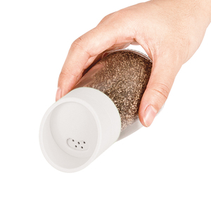 360 Revolving Turntable <strong>Rotating</strong> Organizer Spice Rack Glass Bbq Seasoning Container Salt Jar Set With Handle - Product Image 3