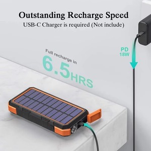 Meilleures ventes : Batterie externe portable pour ordinateur portable, <span class=keywords><strong>chargeur</strong></span> rapide PD18W 3A, 2 sorties USB, 30000mAh, <span class=keywords><strong>chargeur</strong></span> <span class=keywords><strong>solaire</strong></span> sans fil - Product Image 5
