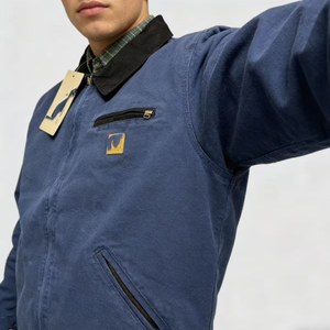 Vestes de travail pour hommes Maden Men Detroit Retro Heavyweight Canvas Michagan Cotton Workwear Lapel Hunting Outdoor avec LOGO - Product Image 1