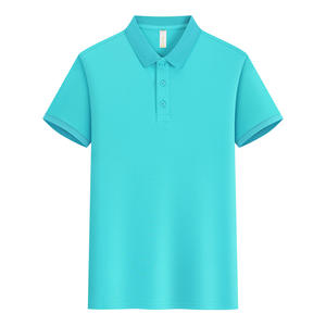 Polo de Verano para Hombre, Marca de Moda, Manga Corta, Estilo Business, Cuello con Botones, Sarga Mercerizada Transpirable, Color Sólido, Tallas XL a 6XL, para Golf - Product Image 3