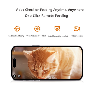 Comedero Inteligente Premium para Gatos de 4L 2025: Control Remoto por Aplicación y Audio Bidireccional con Cámara para el Cuidado sin Preocupaciones en Casa/Viajes - Product Image 4
