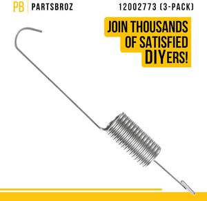 PartsBroz 220V Kit de ressorts de suspension manuelle Compatible Whirlpool Maytag Admiral Magic Chef Rondelles Hoover Blanchisserie de qualité - Product Image 2