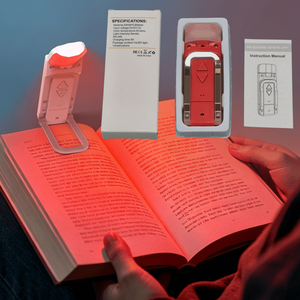 ไฟอ่านหนังสือแบบหนีบ USB รุ่นขายดี ชาร์จซ้ำได้ - แสงวอร์มไวท์ LED สำหรับอ่านหนังสือตอนกลางคืนบนเตียง ดีไซน์พกพาสะดวก - Product Image 1