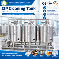 Système de nettoyage CIP SS304 avec pompe de circulation pour le nettoyage automatisé des équipements de transformation des aliments, des boissons, des produits laitiers et des brasseries